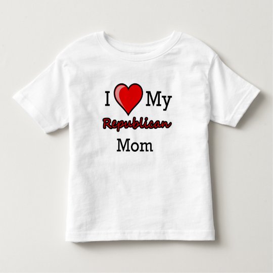 I Heart My Republican Mom ToddlerT-Shirt Toddler T-shirt