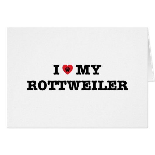 I Heart My Rottweiler (Front Horizontal)