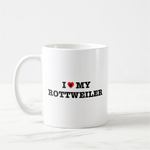 I Heart My Rottweiler Coffee Mug