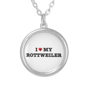 I Heart My Rottweiler Necklace