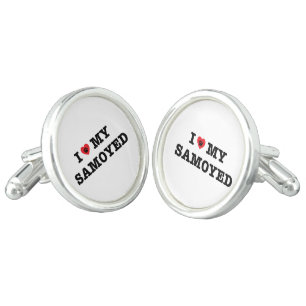 I Heart My Samoyed Cufflinks