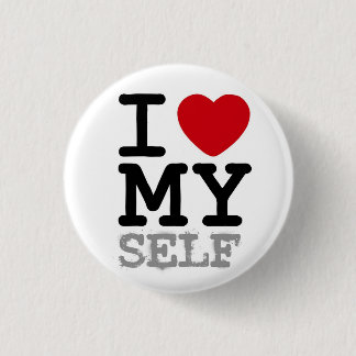 I heart my self pinback button