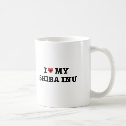 I Heart My Shiba Inu Coffee Mug