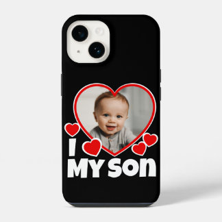 I Heart My Son Personalized Photo iPhone 14 Case