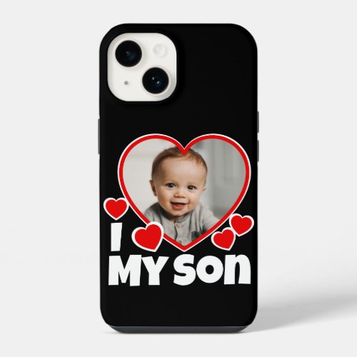 I Heart My Son Personalized Photo iPhone 14 Case