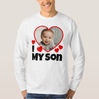 I Heart My Son Personalized Photo Long Sleeve
