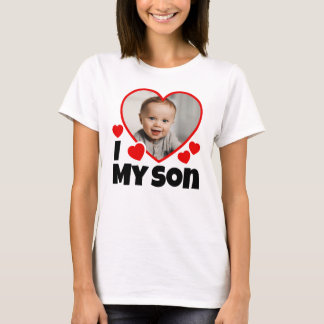 I Heart My Son Personalized Photo T-Shirt