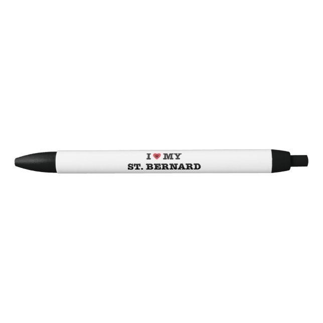 I Heart My St. Bernard Pen (Front)