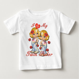 I (Heart) my Twin Sister Baby T-Shirt