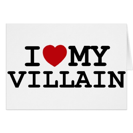 I Heart My Villain Cards (Front Horizontal)