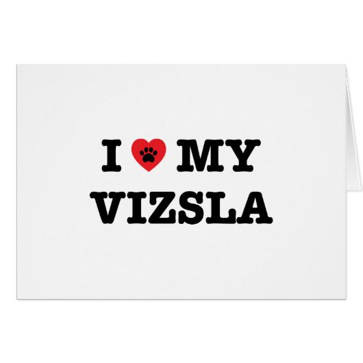 I Heart My Vizsla (Front Horizontal)