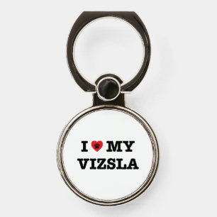 I Heart My Vizsla Phone Ring Stand