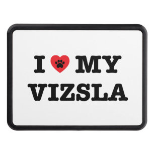 I Heart My Vizsla Trailer Hitch Cover