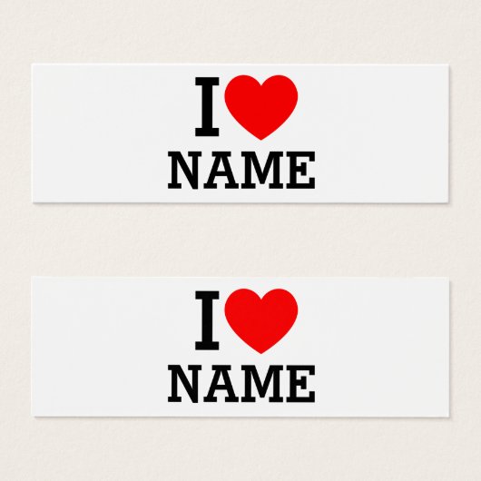 I Heart Name (Front & Back)