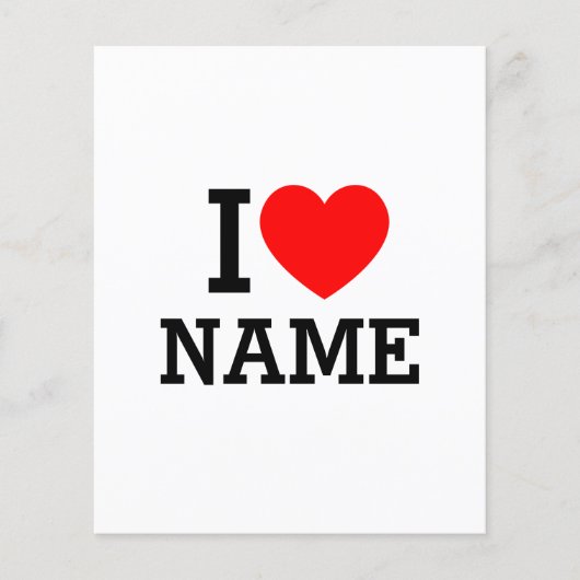 I Heart Name (Front)