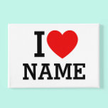I Heart Name Acrylic Print<br><div class="desc">Write your desired Name or Text on the name Section.</div>