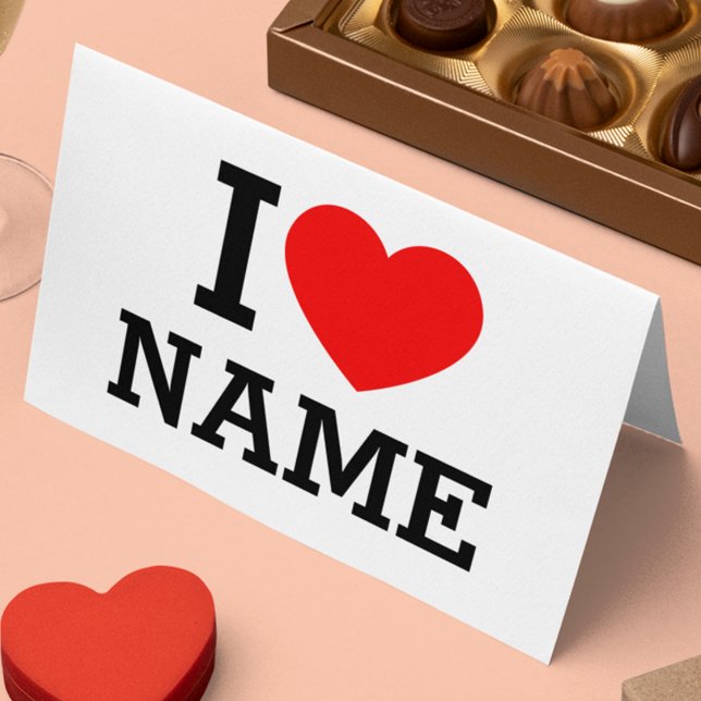 I Heart Name Appointment Card (Creator Uploaded)