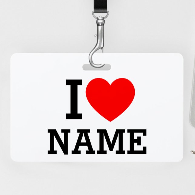 I Heart Name Badge (Creator Uploaded)
