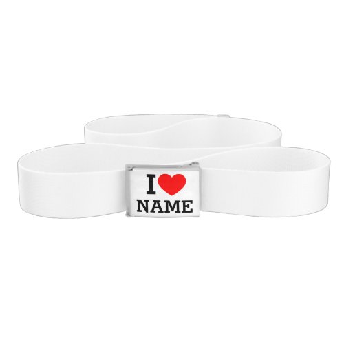 I Heart Name Belt