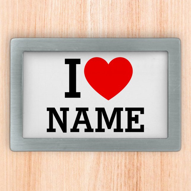 I Heart Name Belt Buckle (Creator Uploaded)