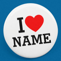 I Heart Name Button