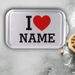 I Heart Name Cake Pan<br><div class="desc">Write your desired Name or Text on the name Section.</div>