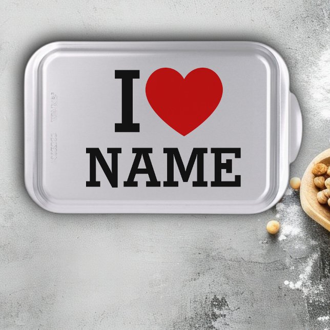 I Heart Name Cake Pan (Creator Uploaded)