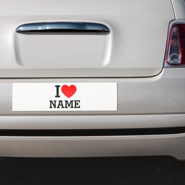 I Heart Name Car Magnet (Creator Uploaded)