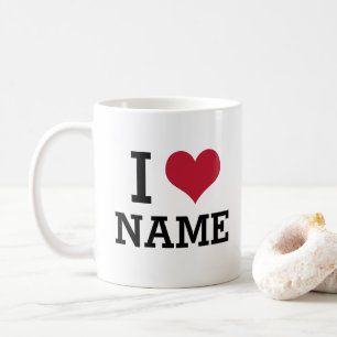 I Heart Name Coffee Mug