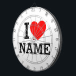 I Heart Name Dart Board<br><div class="desc">Write your desired Name or Text on the name Section.</div>