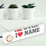 I Heart Name Desk Name Plate<br><div class="desc">Write your desired Name or Text on the name Section.</div>