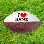 I Heart Name Football<br><div class="desc">Write your desired Name or Text on the name Section.</div>