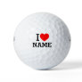 I Heart Name Golf Balls