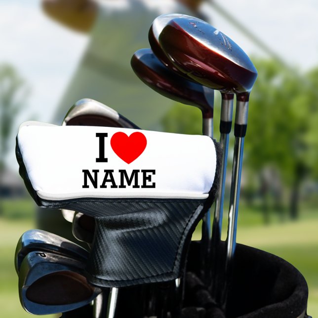I Heart Name Golf Head Cover (Creator Uploaded)