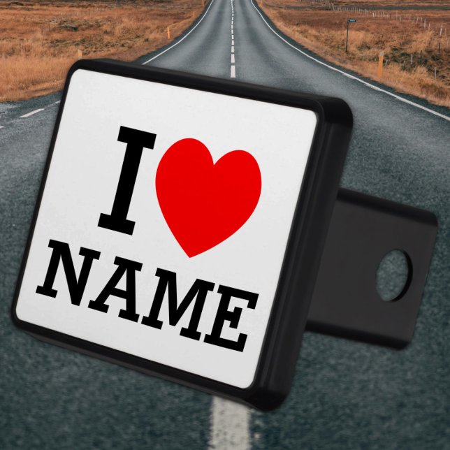 I Heart Name Hitch Cover (Creator Uploaded)