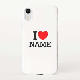 I Heart Name iPhone XR Case