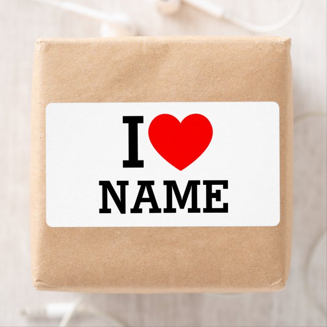 I Heart Name Label (Insitu)