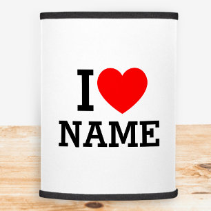 I Heart Name Lamp Shade