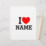 I Heart Name Letterhead<br><div class="desc">Write your desired Name or Text on the name Section.</div>