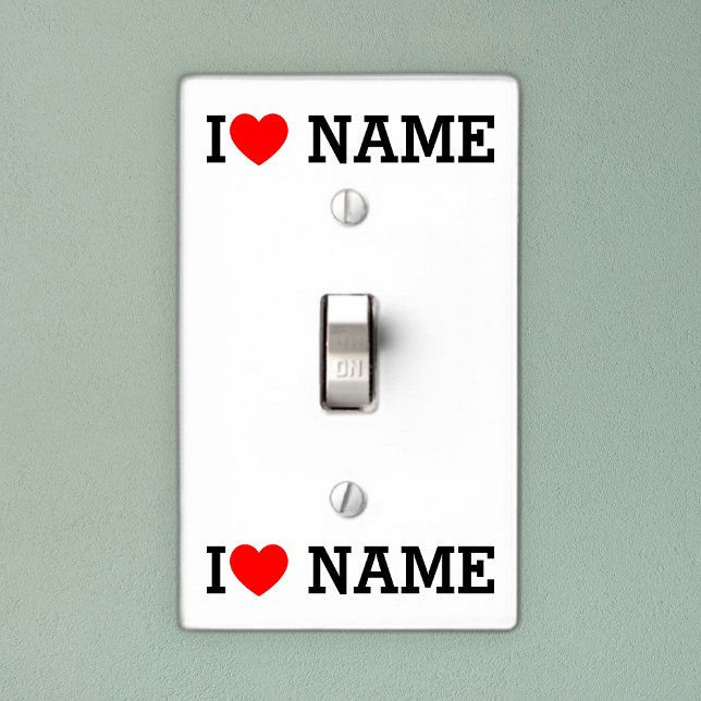 I Heart Name Light Switch Cover (Creator Uploaded)