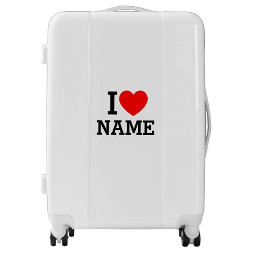 I Heart Name Luggage