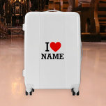I Heart Name Luggage<br><div class="desc">Write your desired Name or Text on the name Section.</div>