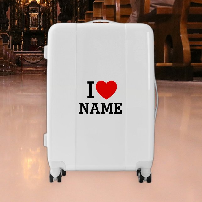 I Heart Name Luggage (Creator Uploaded)
