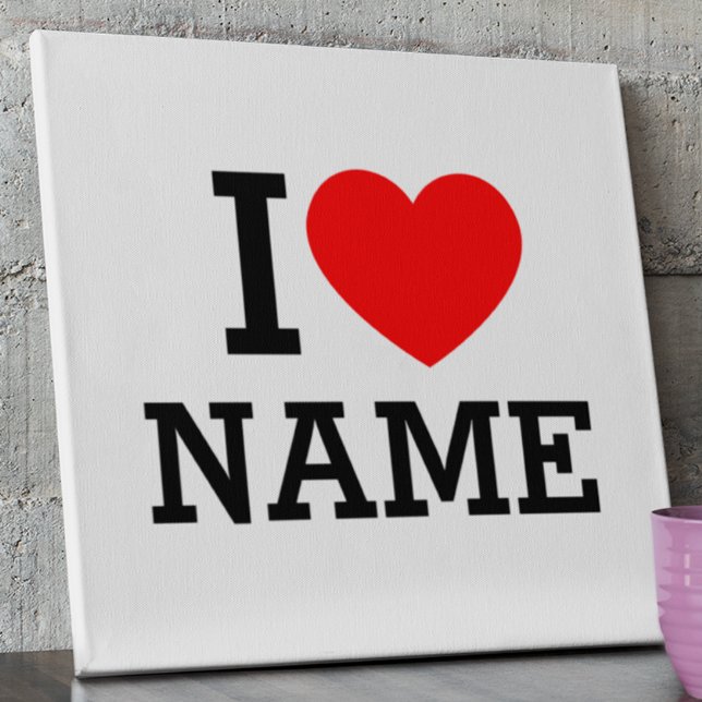 I Heart Name Metal Print (Creator Uploaded)