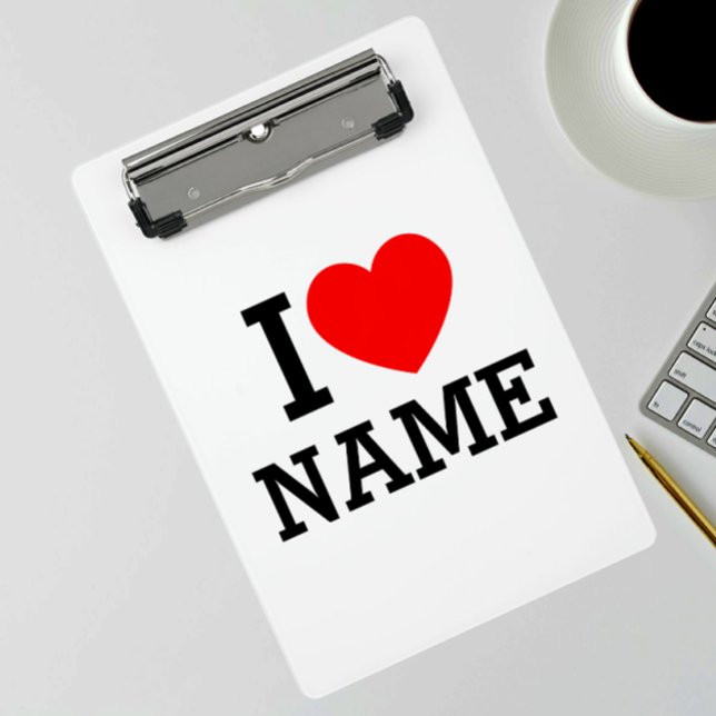 I Heart Name Mini Clipboard (Creator Uploaded)
