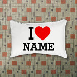 I Heart Name Pet Bed<br><div class="desc">Write your desired Name or Text on the name Section.</div>