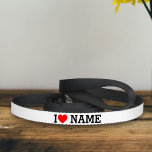 I Heart Name Pet Leash<br><div class="desc">Write your desired Name or Text on the name Section.</div>