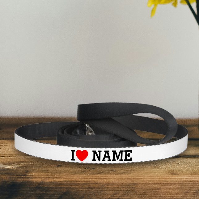 I Heart Name Pet Leash (Creator Uploaded)
