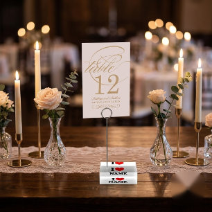 I Heart Name Place Card Holder