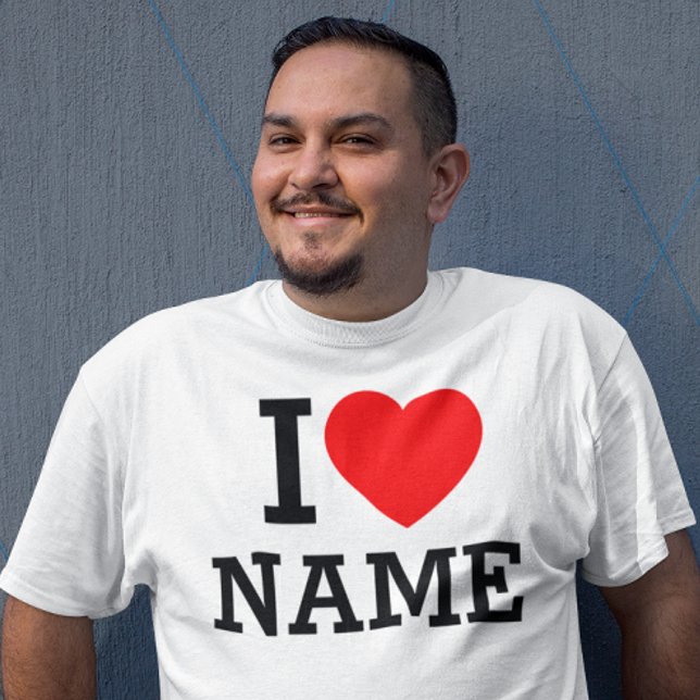 I Heart Name Plus Size T-Shirt (Creator Uploaded)